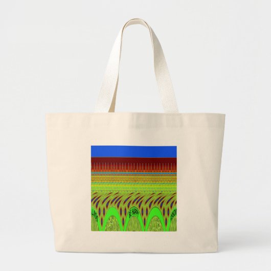 Wees blij met een fijne dag grote tote bag (Voorkant)