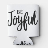 Wees blij met evangelie beelden Christelijk esthet Blikjeskoeler (Achterkant)