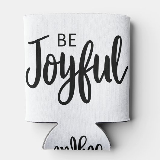 Wees blij met evangelie beelden Christelijk esthet Blikjeskoeler (Achterkant)