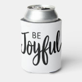 Wees blij met evangelie beelden Christelijk esthet Blikjeskoeler (Blikje Achterkant)