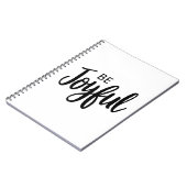 Wees blij met evangelie beelden Christelijk esthet Notitieboek (Linkerzijde)