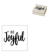 Wees blij met evangelie beelden Christelijk esthet Rubberstempel (Gestempeld)