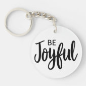 Wees blij met evangelie beelden Christelijk esthet Sleutelhanger (Voorkant)