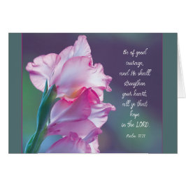 Wees blij met Gladiolus Parakaleo briefkaart