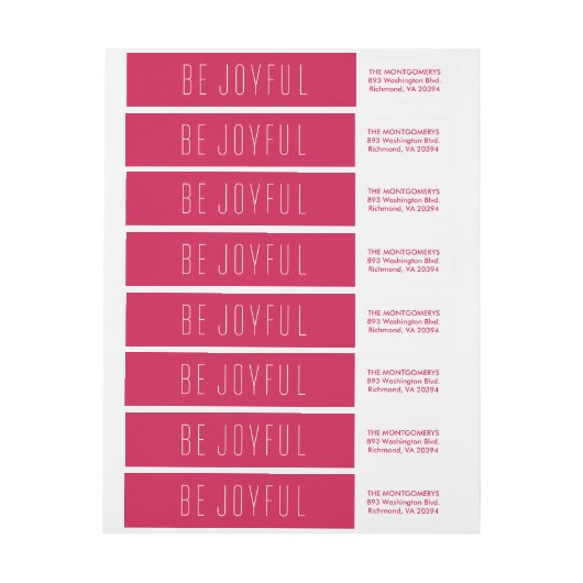 Wees blij met het label van het moderne feestdag v (Vel)