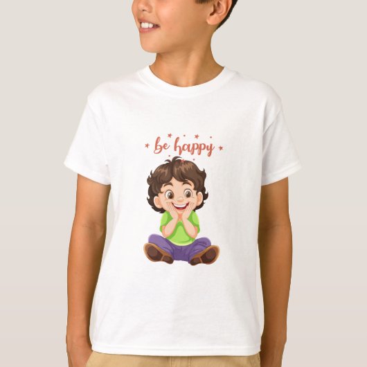 Wees blij met het ontwerp t-shirt (Voorkant)