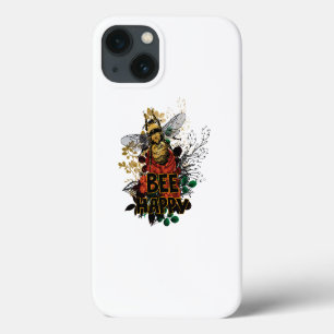 Wees blij met kleurrijke bijen en bloemen Case-Mate iPhone case