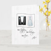 Wees blij met liefde bruiloft gefeliciteerd kaart (Gele Bloem)