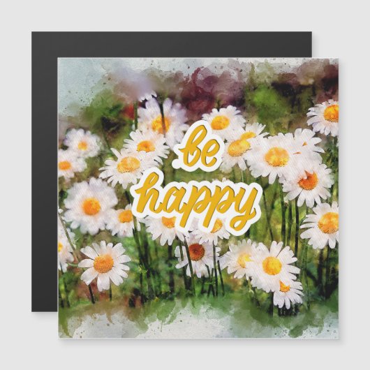 Wees blij met magnetische Kaart (Voorkant / Achterkant)