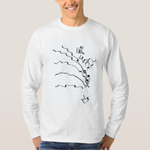 Wees blij met Quirky Lange-hoes T-Shirt