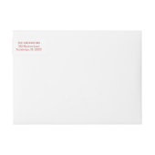 Wees blij met rood streepWrap rond label (Voorkant)