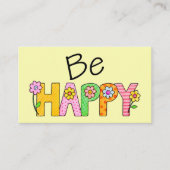 Wees blij Mini Aanmoediging Kaart Visitekaartje (Voorkant)