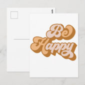 Wees blij Motivatie Briefkaart (Voorkant / Achterkant)