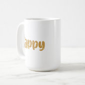 Wees blij, Natuur bijenliefhebbers honingraatpatro Koffiemok (Voorkant links)