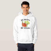Wees blij om Vegan Hoodie (Voorkant volledig)