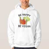 Wees blij om Vegan Hoodie (Voorkant)