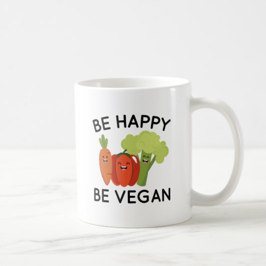 Wees blij om Vegan Koffiemok (Rechts)
