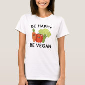 Wees blij om Vegan T-shirt (Voorkant)