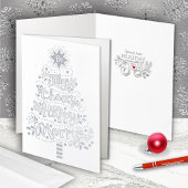 Wees blij om vrolijke kauwkermis Merry Silver met  Folie Kaarten