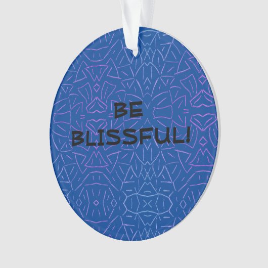 Wees blij! ornament (voorkant)