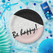 Wees blij! papieren bordje (Feest)