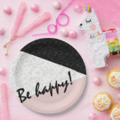 Wees blij! papieren bordje (Feest)