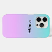 Wees blij Pastel Gradient iPhone Case (Achterkant (horizontaal))