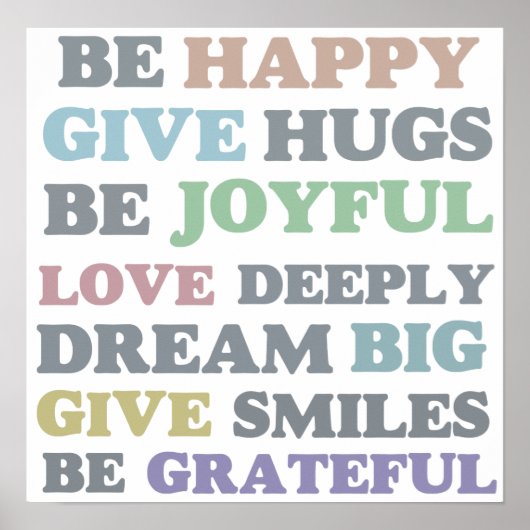 Wees blij poster (Voorkant)