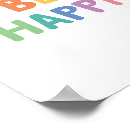 Wees blij poster (Hoek)