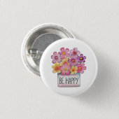 Wees blij ronde button 3,2 cm (Voorkant /achterkant)