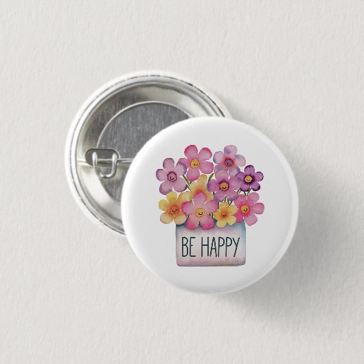 Wees blij ronde button 3,2 cm (Voorkant /achterkant)