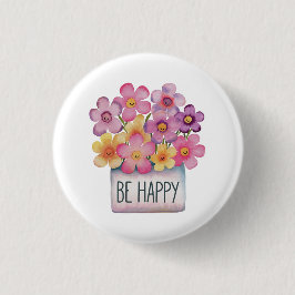 Wees blij ronde button 3,2 cm