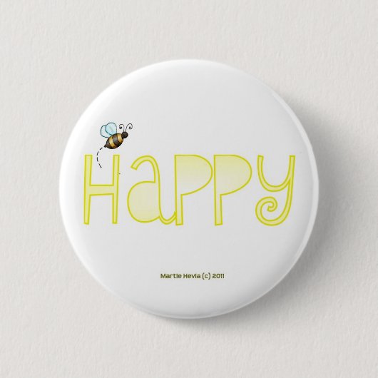 Wees blij ronde button 5,7 cm (Voorkant)