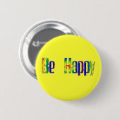 Wees blij ronde button 5,7 cm (Voorkant /achterkant)