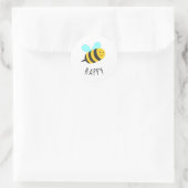 Wees blij ronde sticker (Tas)