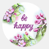 Wees blij ronde sticker (Voorkant)