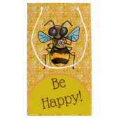 Wees blij Schattig Honeybee Klein Cadeauzakje (Achterkant)
