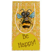Wees blij Schattig Honeybee Klein Cadeauzakje (Voorkant)