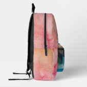 Wees blij Schattigee eenhoorn regenboog magische f Bedrukte Rugzak (Links)