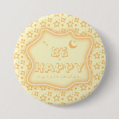 Wees blij Schattigee Little Stars Pattern Button (Voorkant)