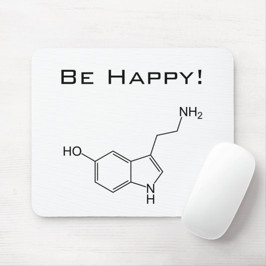 Wees blij! Serotonin Mousepad Muismat (Met muis)