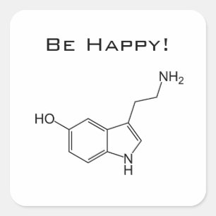 Wees blij! Serotonin Sticker