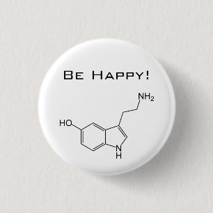 Wees blij! Serotonine Button