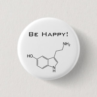 Wees blij! Serotonine Button