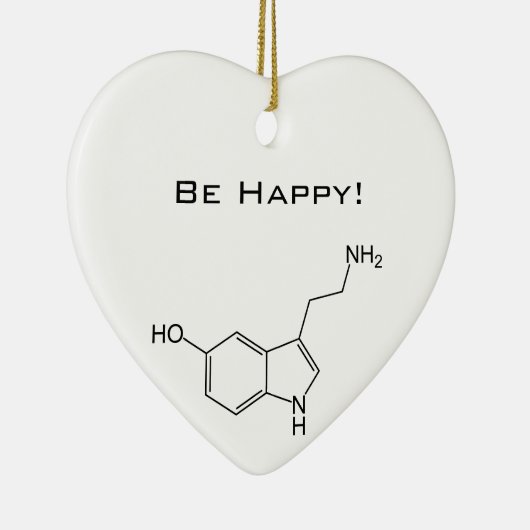 Wees blij! Serotonine Keramisch Ornament (Rechts)