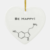 Wees blij! Serotonine Keramisch Ornament (Voorkant)