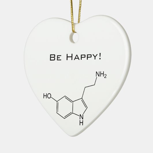 Wees blij! Serotonine Keramisch Ornament (Links)