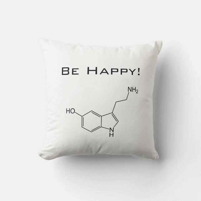 Wees blij! Serotonine kussen (Voorkant)