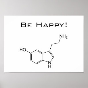 Wees blij! Serotonine Poster