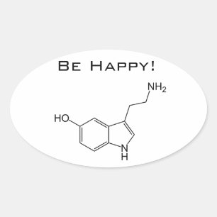 Wees blij! Serotonine Sticker